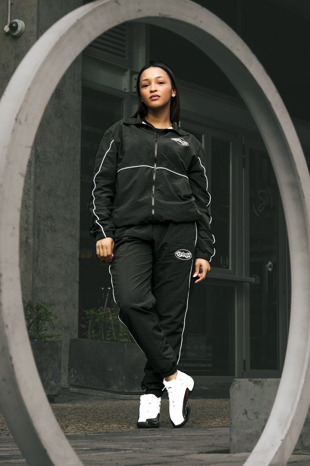 Vertical portrait from Built in the Grey, a brand photography story in Cape Town