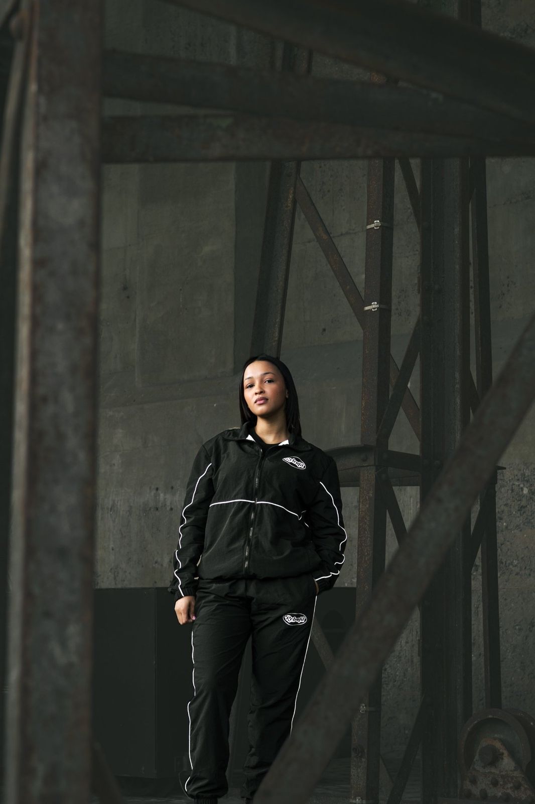 Vertical portrait from Built in the Grey, a brand photography story in Cape Town