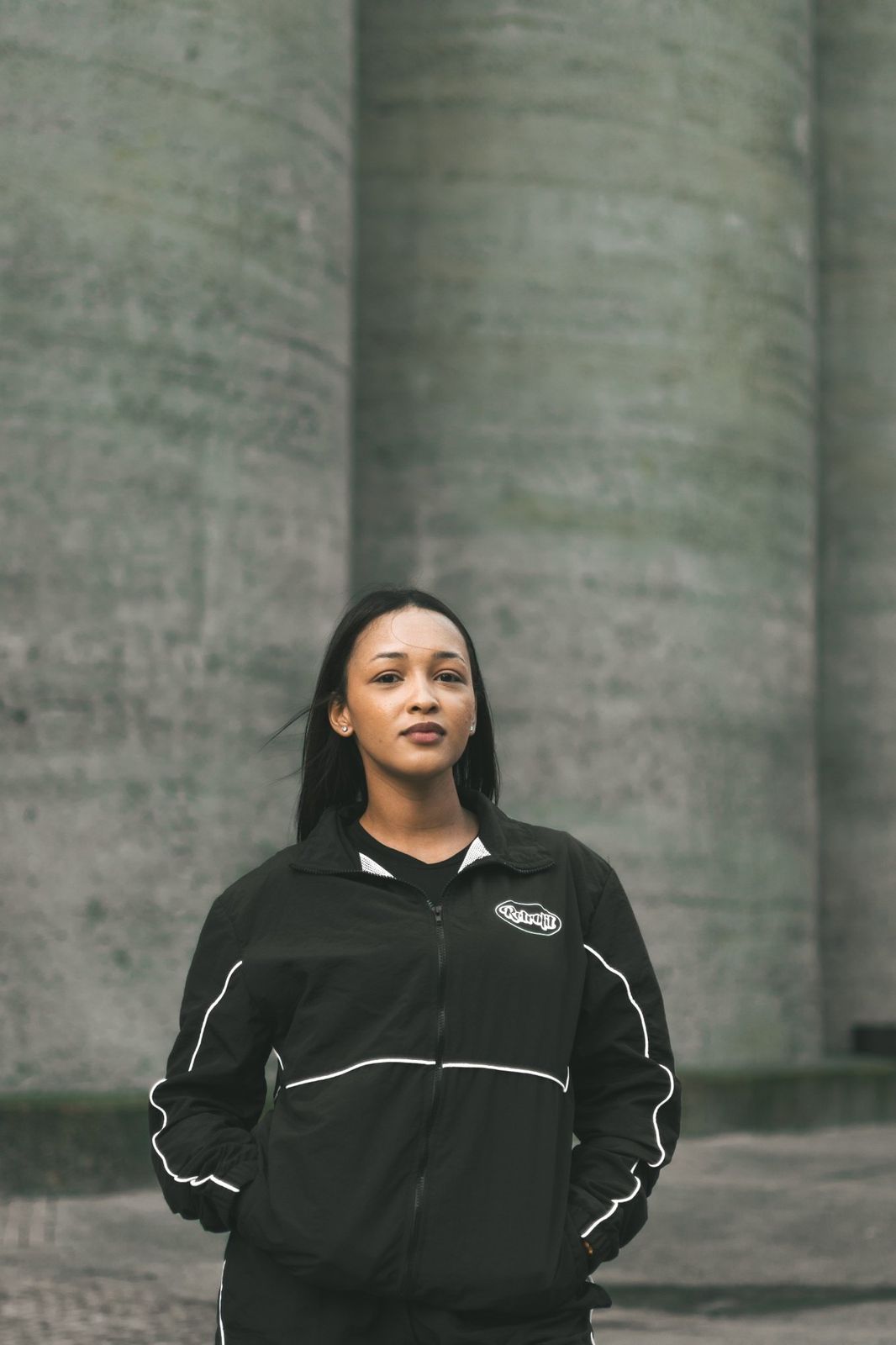 Vertical portrait from Built in the Grey, a brand photography story in Cape Town