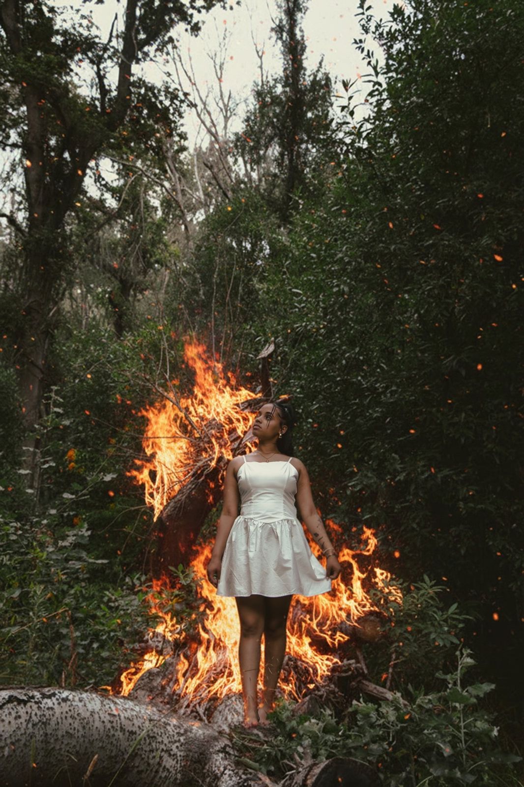 Vertical portrait from Into the Flame, a portrait photography story in Cape Town