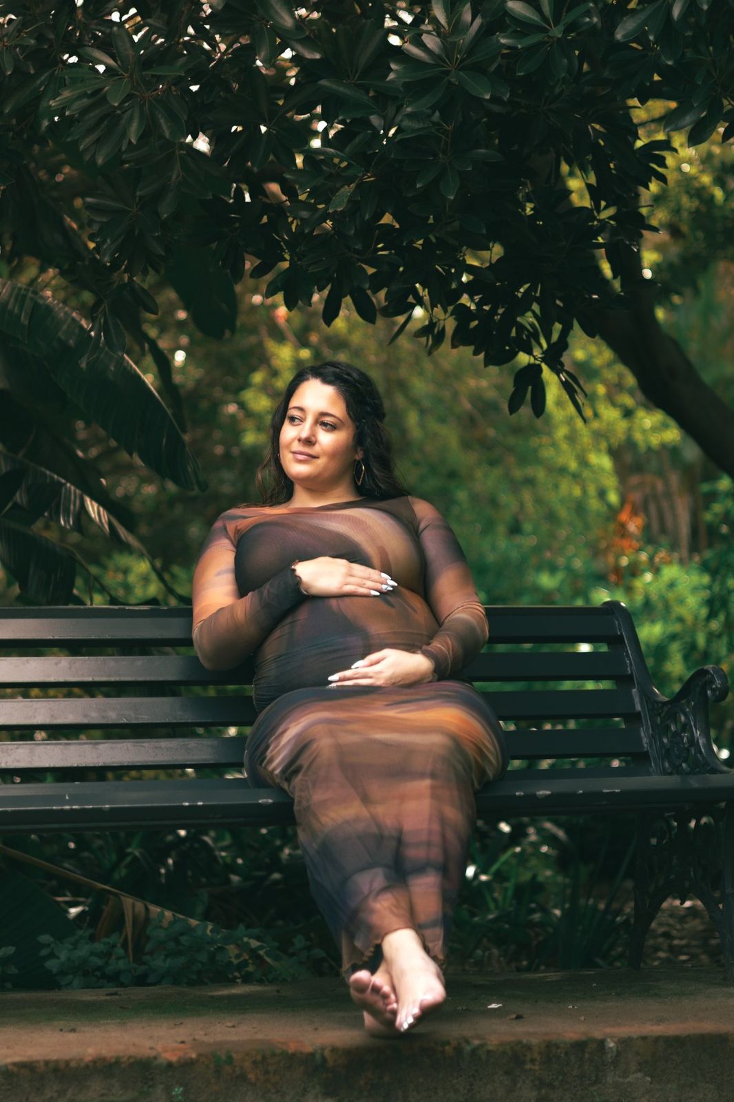 Vertical portrait from Held by the Garden, a maternity photography story in Cape Town