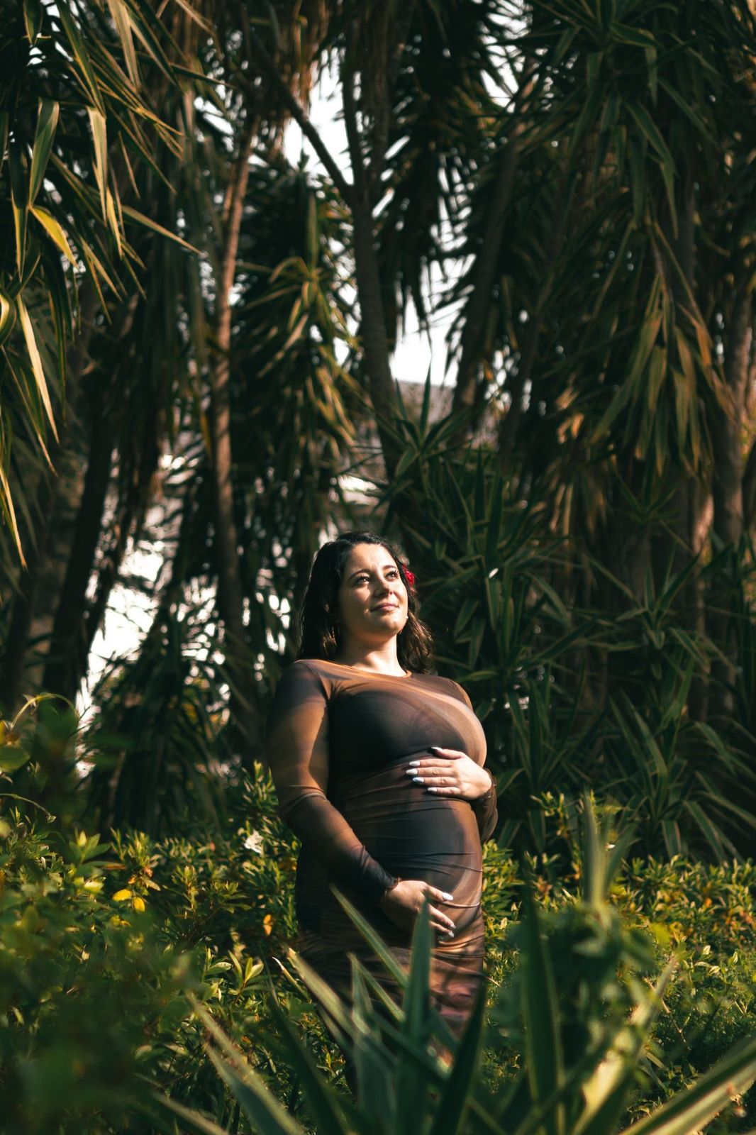Wide photograph from Held by the Garden, a maternity photography story in Cape Town