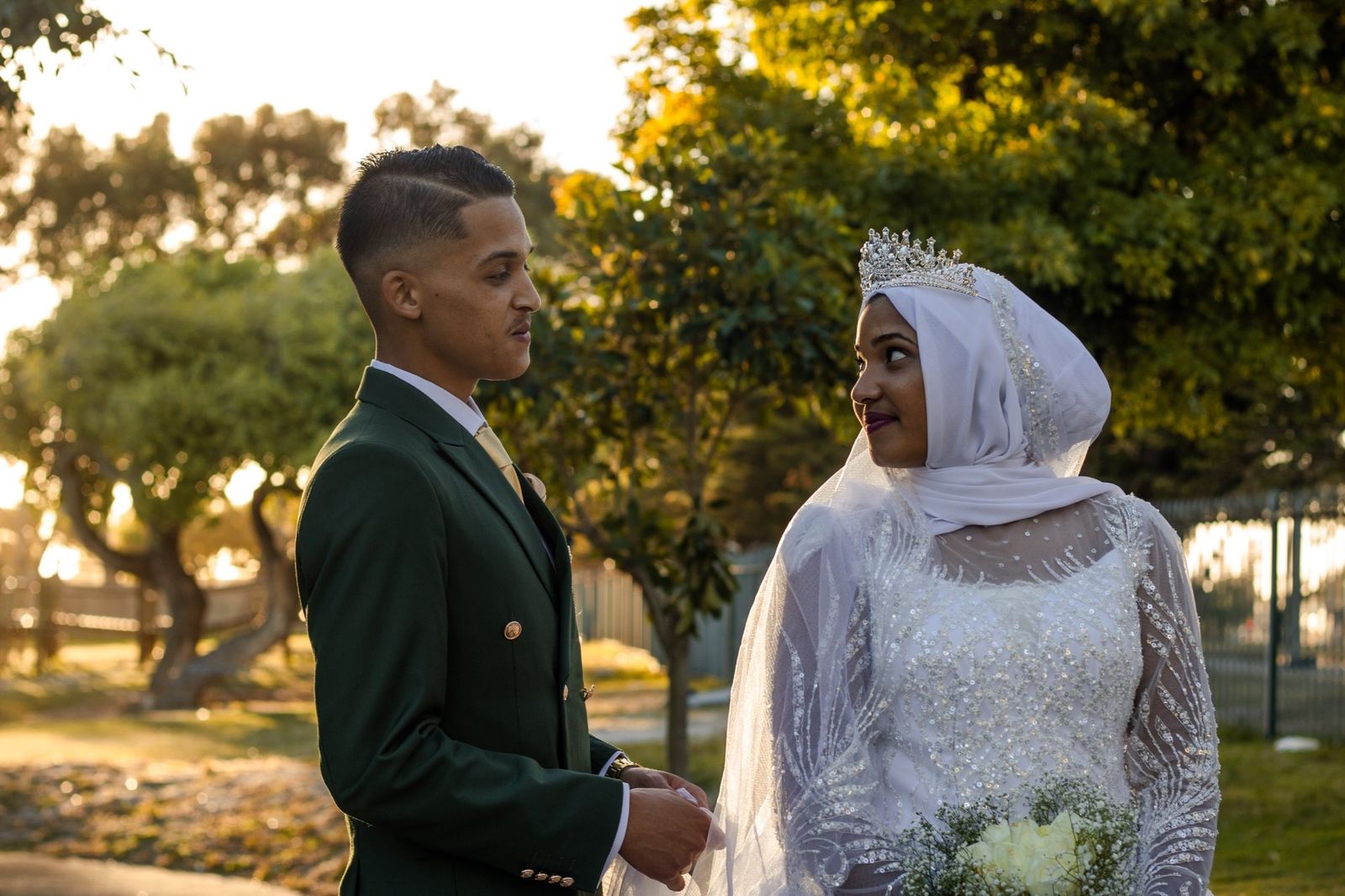Vertical portrait from Golden Hour, Forever, a wedding photography story in Cape Town
