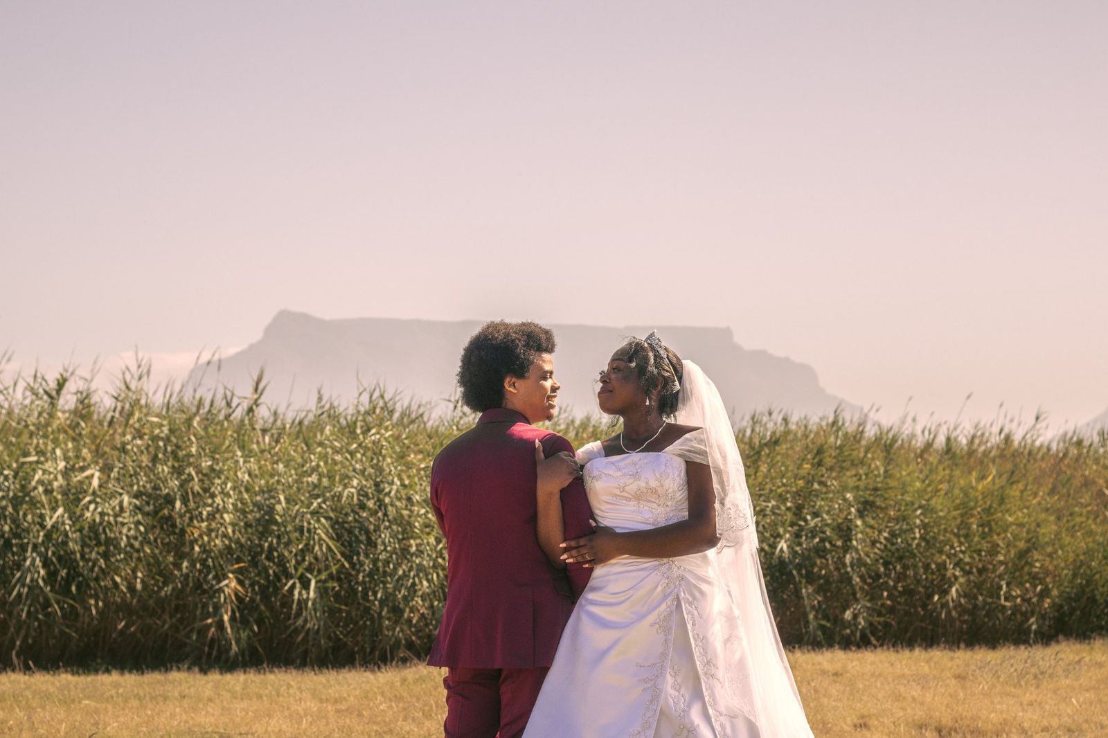 Vertical portrait from Vows Beneath the Mountain, a wedding photography story in Cape Town