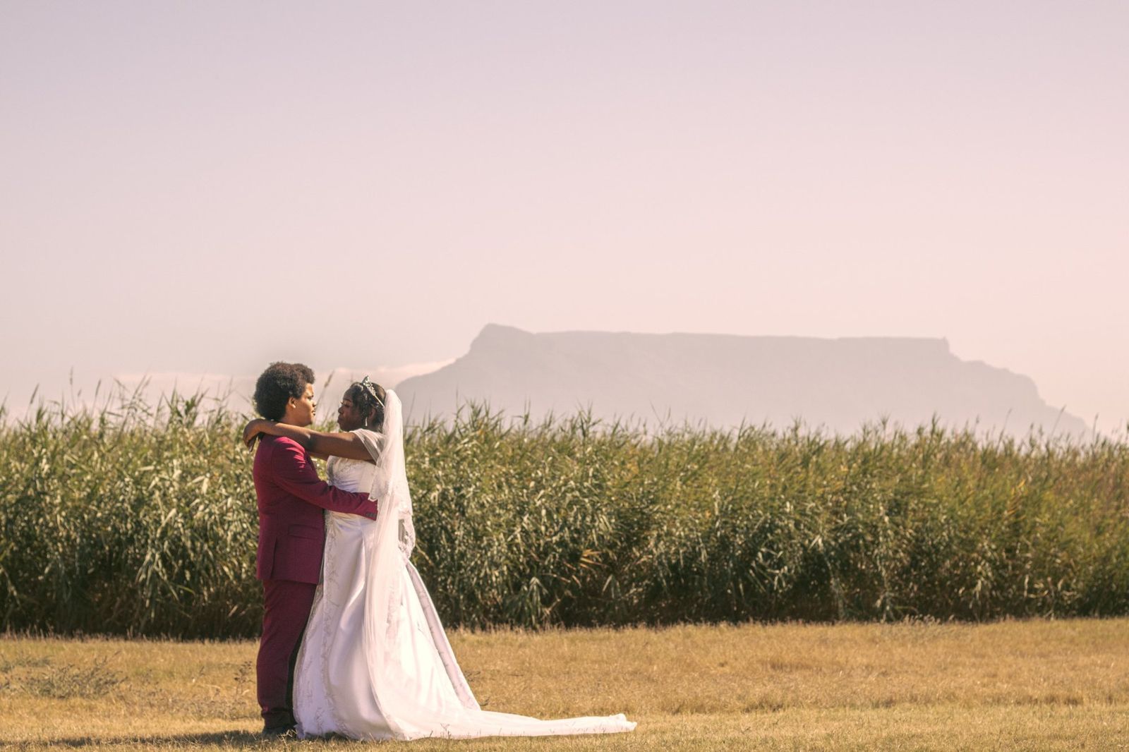 Wide photograph from Vows Beneath the Mountain, a wedding photography story in Cape Town