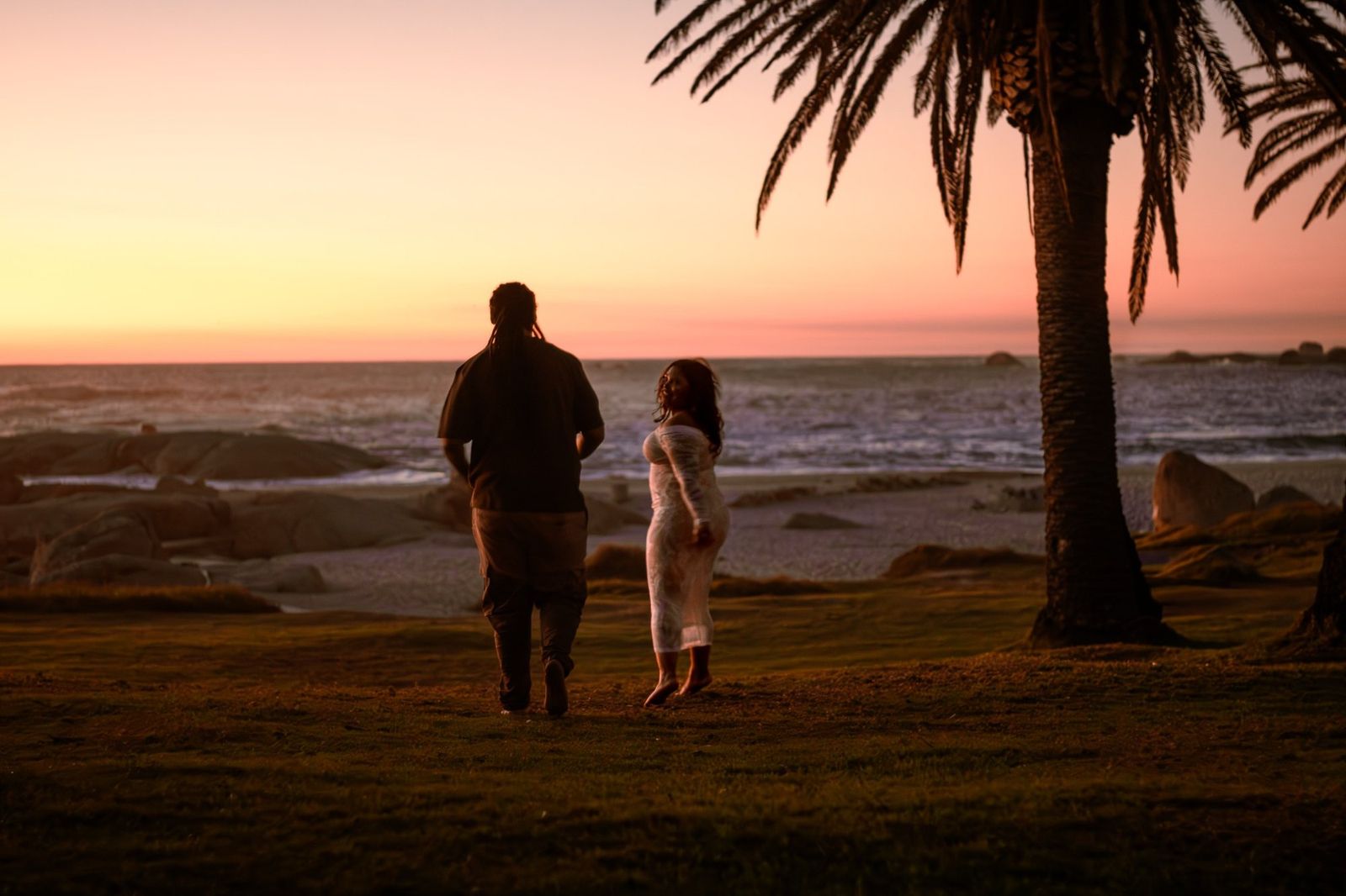 Vertical portrait from Before the Sun Let Go, a engagement photography story in Cape Town