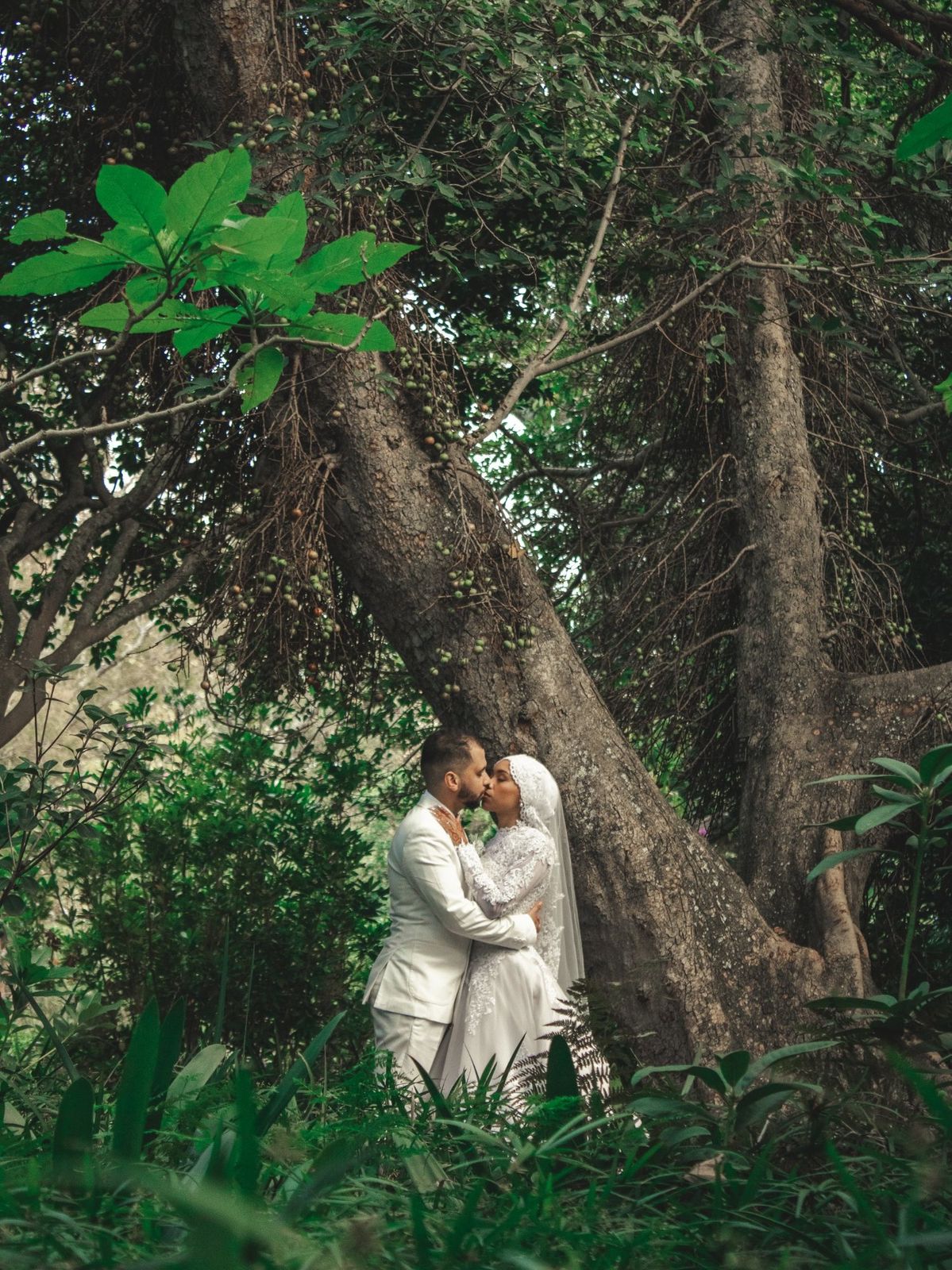 Vertical portrait from Beneath the Old Trees, a wedding photography story in Cape Town
