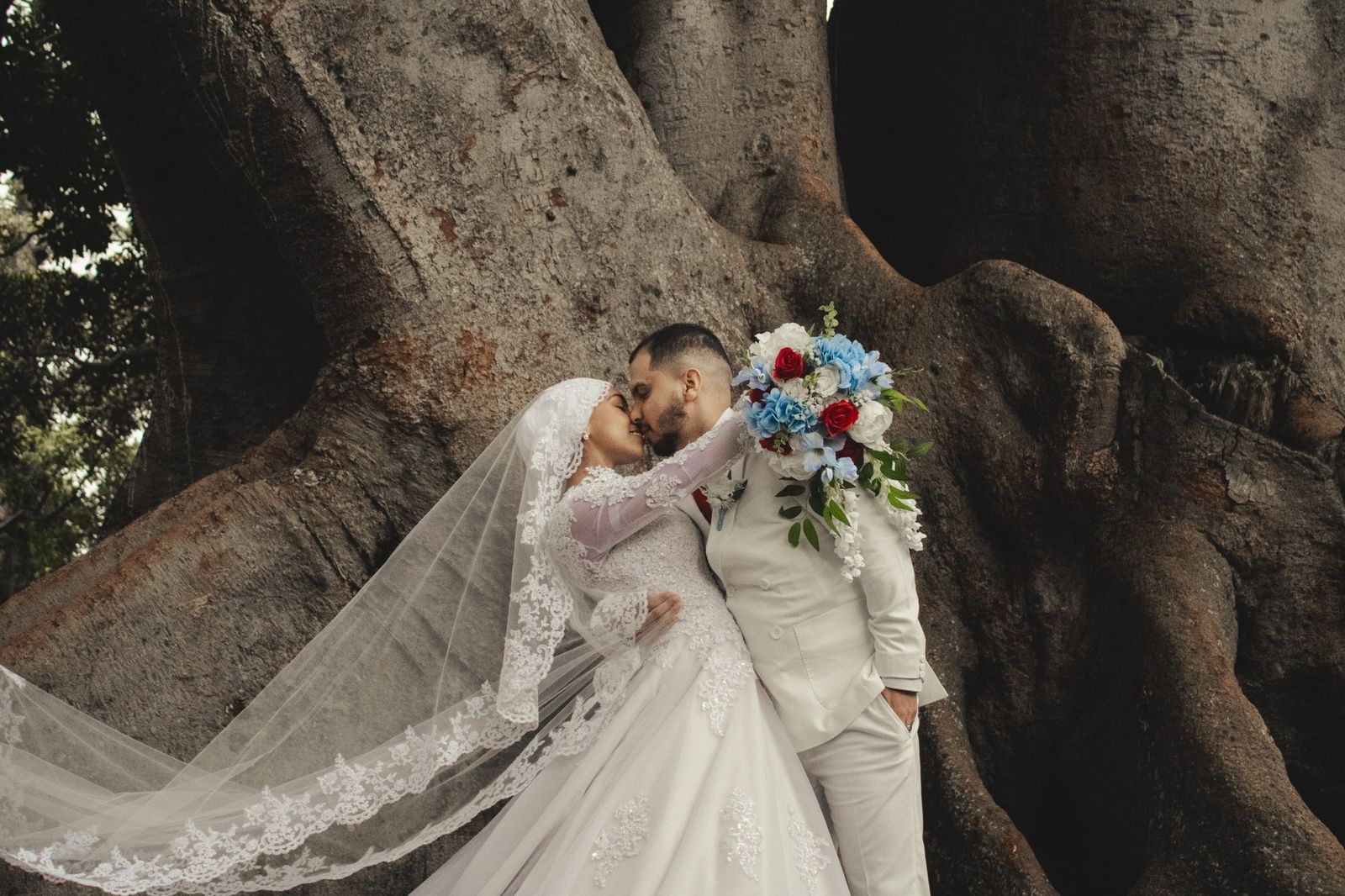 Vertical portrait from Beneath the Old Trees, a wedding photography story in Cape Town