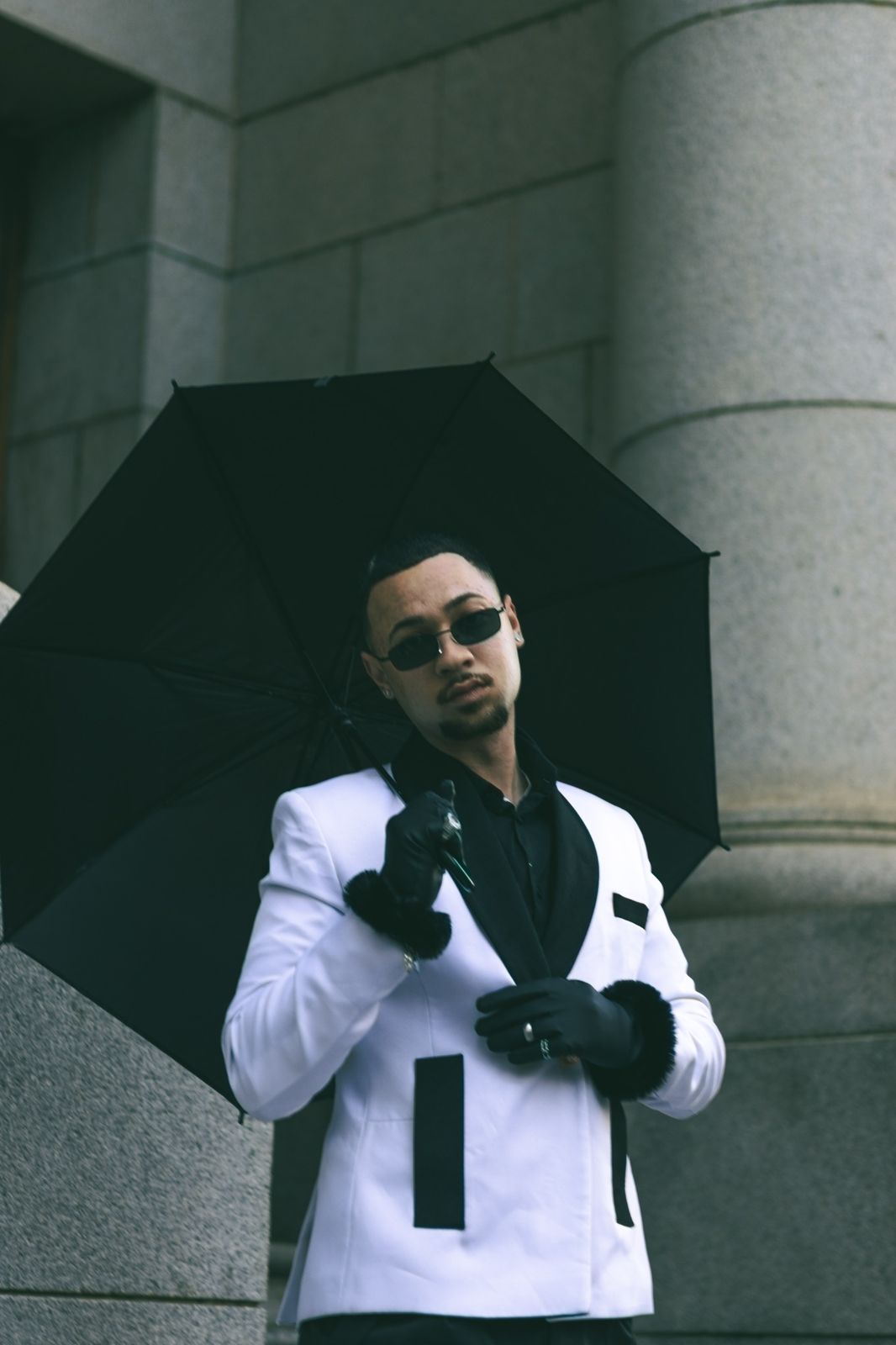 Vertical portrait from Under Grey Skies, a portrait photography story in Cape Town