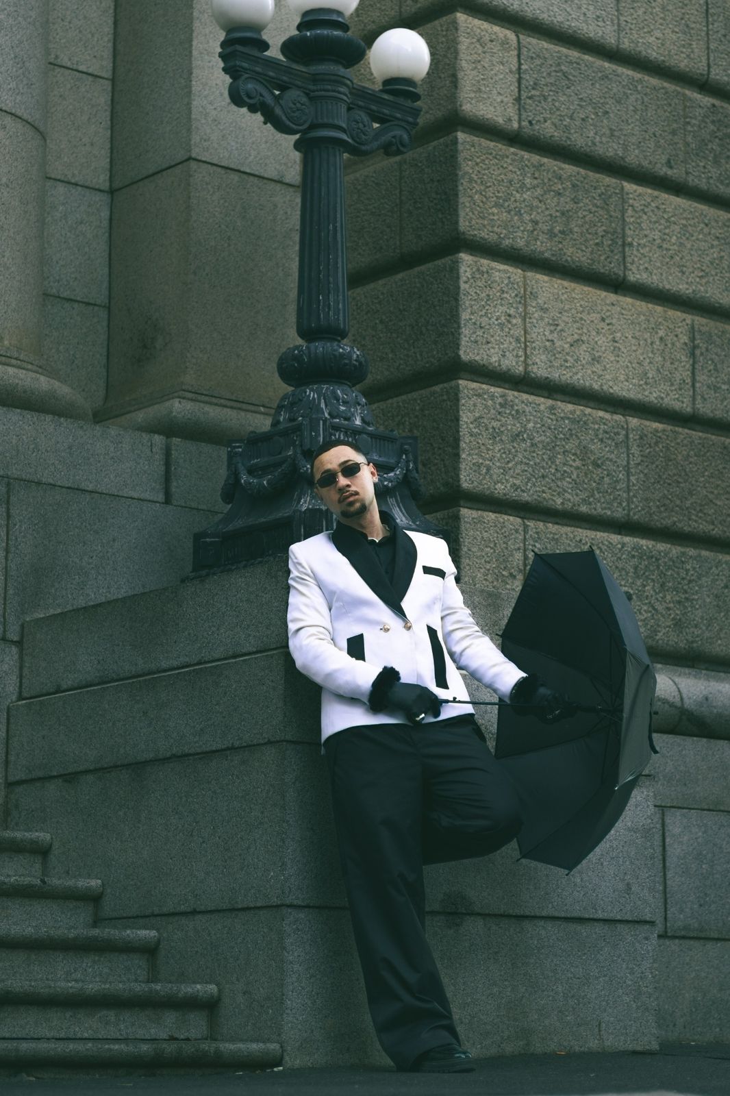 Vertical portrait from Under Grey Skies, a portrait photography story in Cape Town