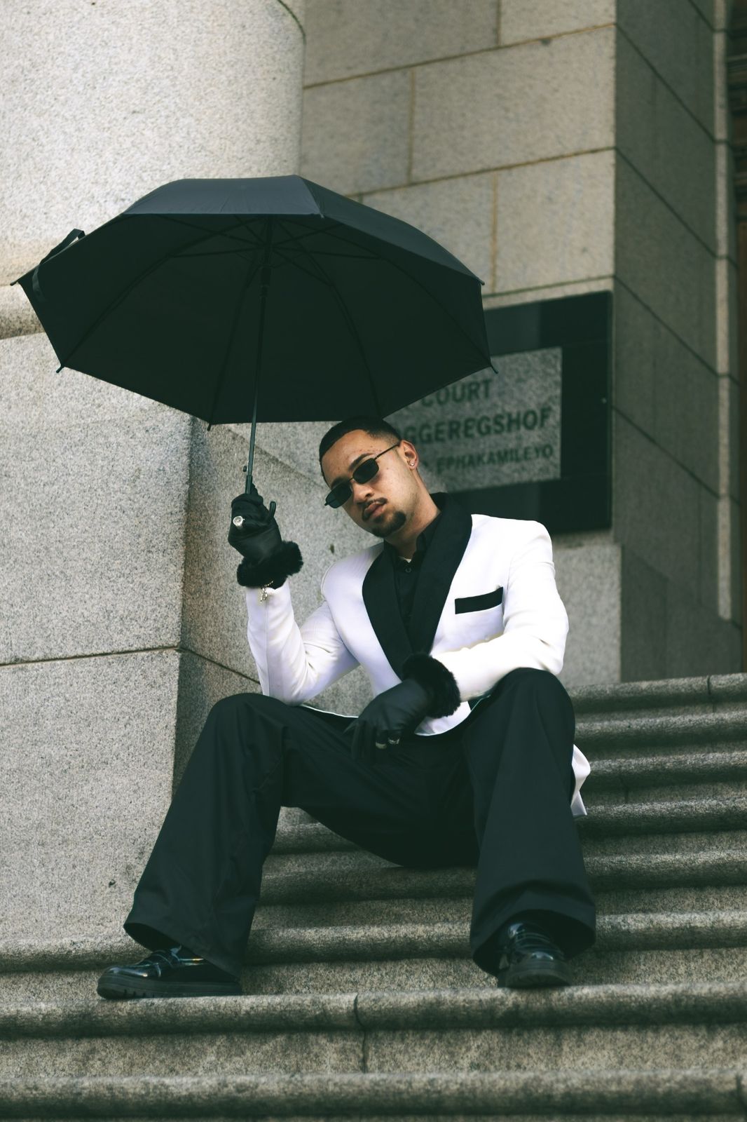 Vertical portrait from Under Grey Skies, a portrait photography story in Cape Town