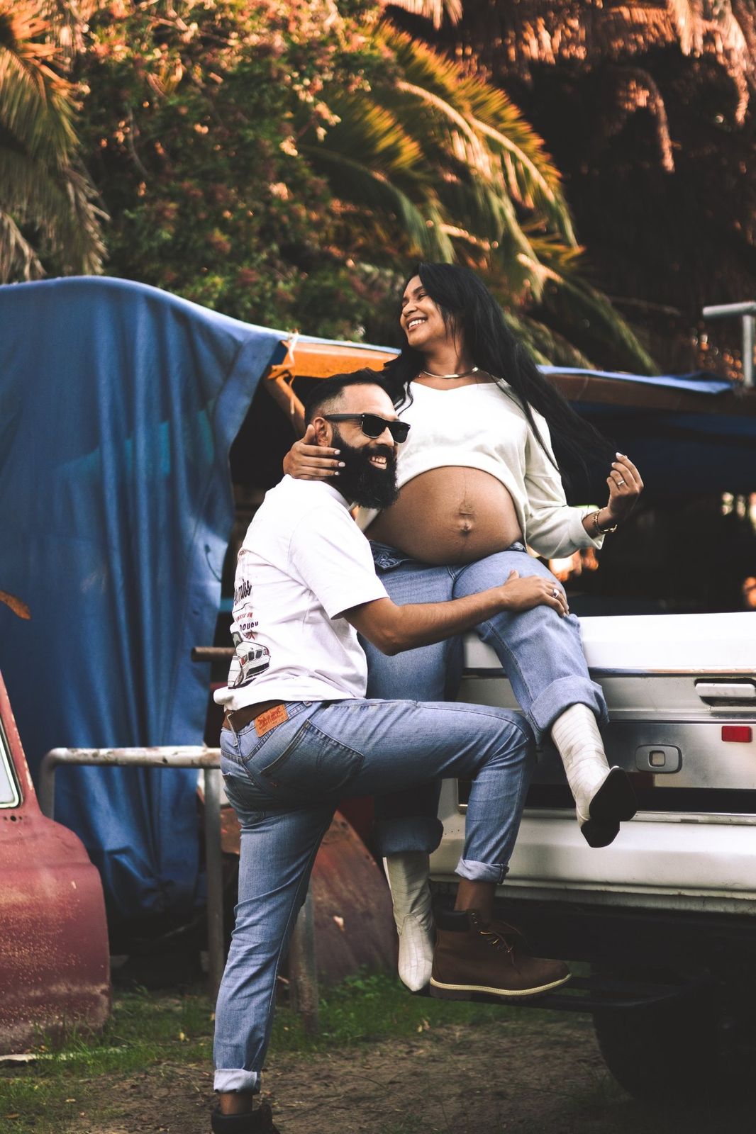 Vertical portrait from Waiting in the Wreckage, a maternity photography story in Cape Town